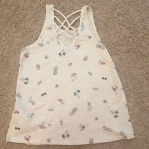 Girls Abercrombie Criss Cross Tank Top